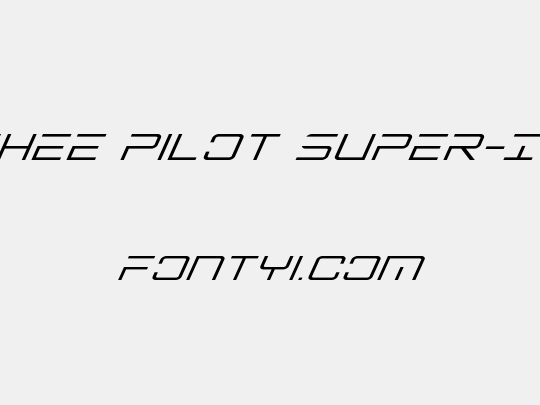 Banshee Pilot Super-Italic
