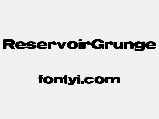 ReservoirGrunge