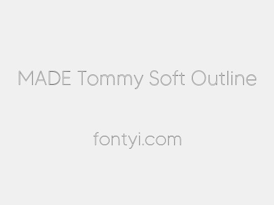 MADE Tommy Soft Outline