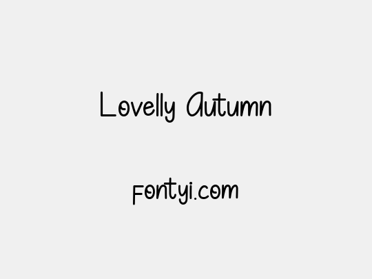 Lovelly Autumn