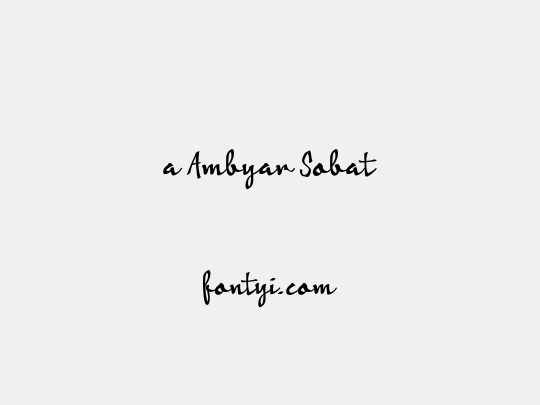 a Ambyar Sobat