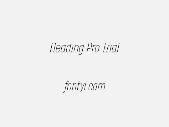 Heading Pro Trial