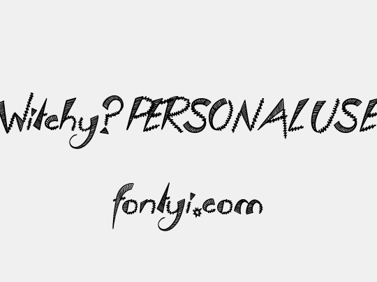 Which Witchy? PERSONAL USE ONLY