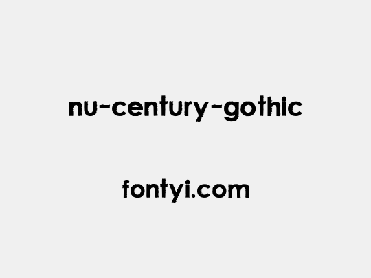 nu-century-gothic