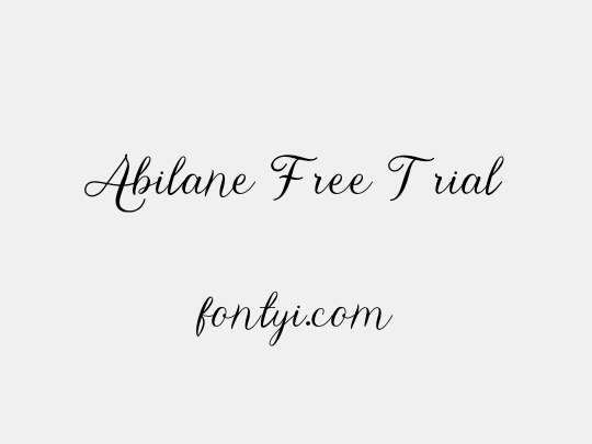 Abilane Free Trial