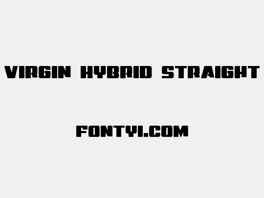 Virgin Hybrid Straight