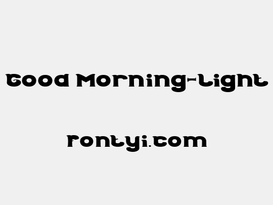 Good Morning-Light