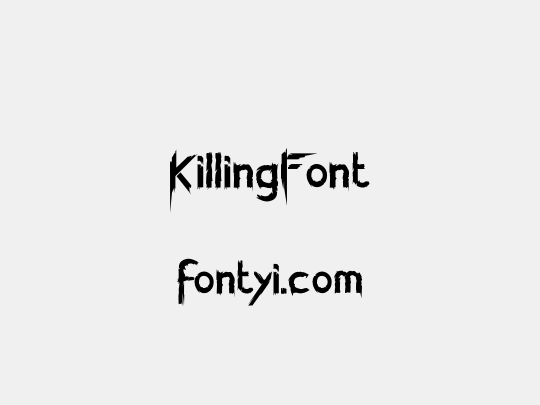 KillingFont