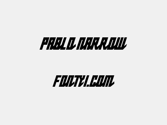 Pablo Narrow