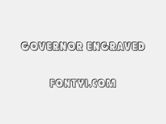 Governor Engraved