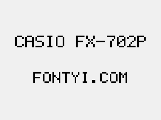 Casio FX-702P