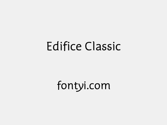 Edifice Classic