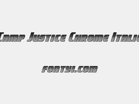 Camp Justice Chrome Italic