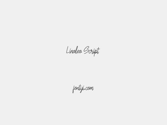 Linoleo Script