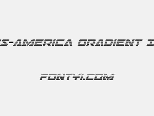 Trans-America Gradient Italic