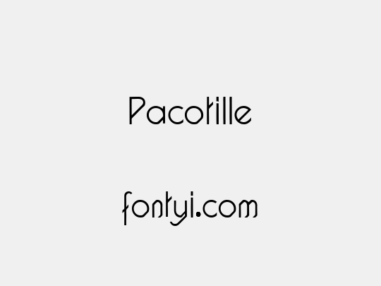 Pacotille