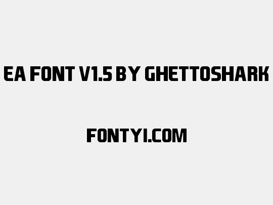 EA Font v1.5 by Ghettoshark