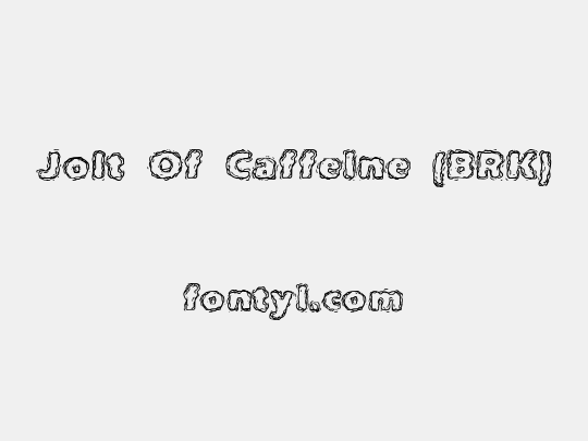 Jolt Of Caffeine (BRK)