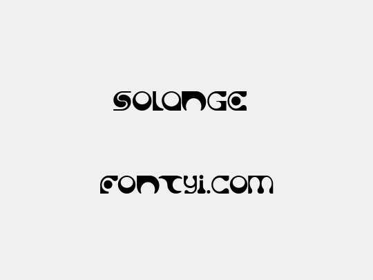 Solange 