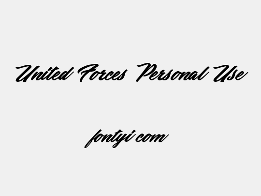 United Forces Personal Use
