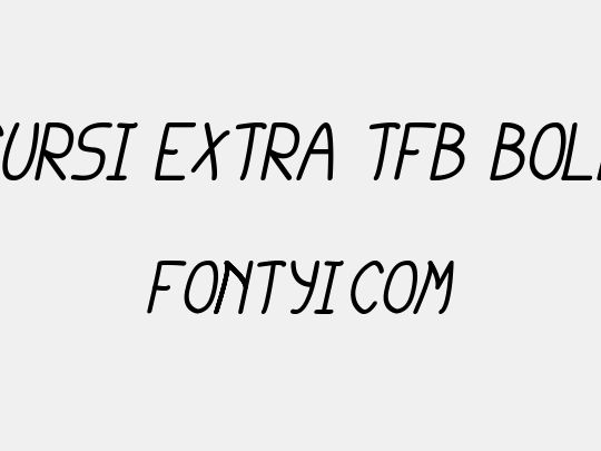 cursi extra tfb bold
