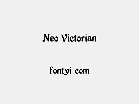Neo Victorian