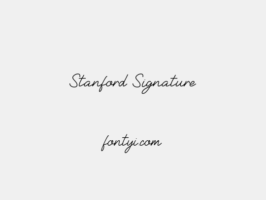 Stanford Signature