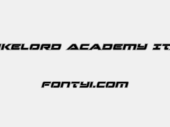 Strikelord Academy Italic