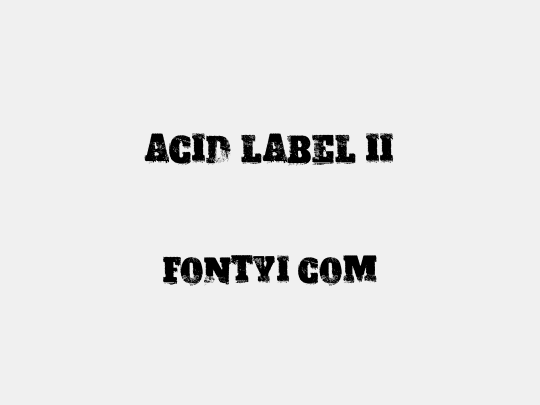 ACID LABEL II