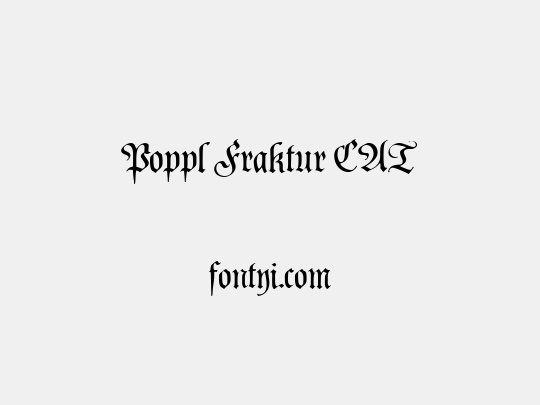 Poppl Fraktur CAT