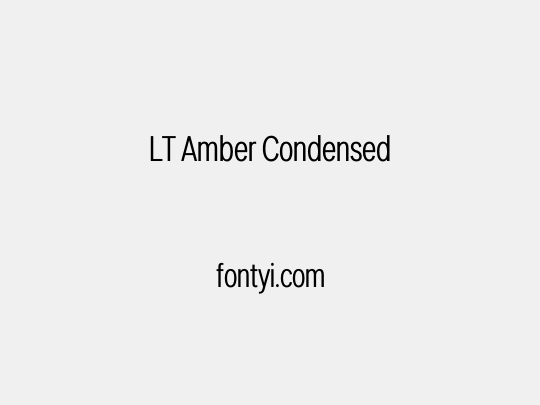 LT Amber Condensed