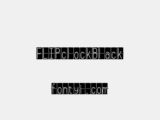 FLIPclockBlack