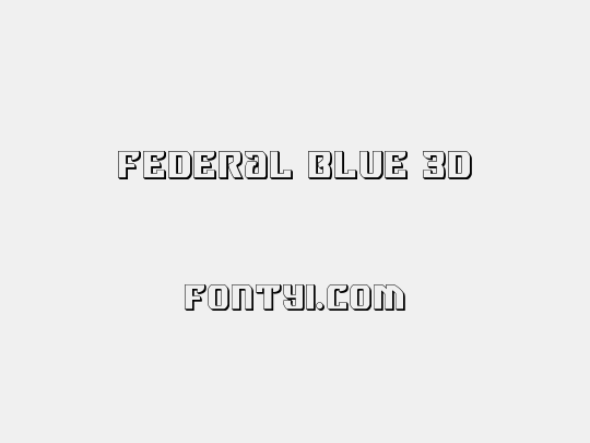 Federal Blue 3D