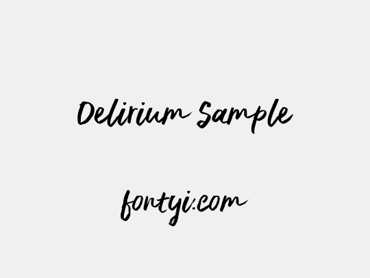 Delirium Sample