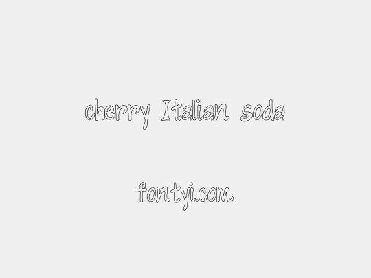 cherry Italian soda