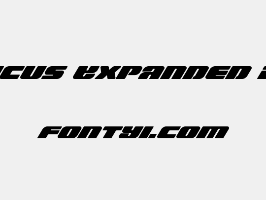 Capricus Expanded Italic