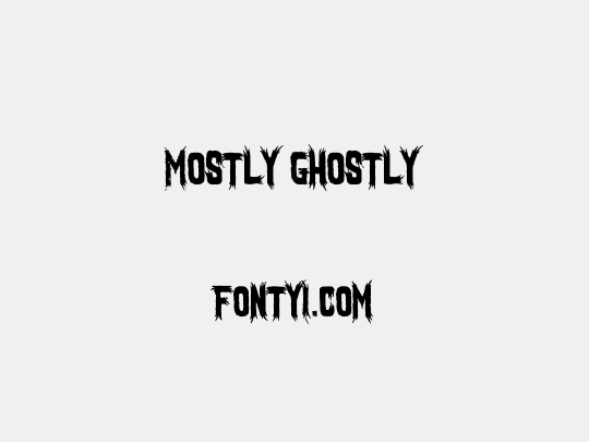 Mostly Ghostly