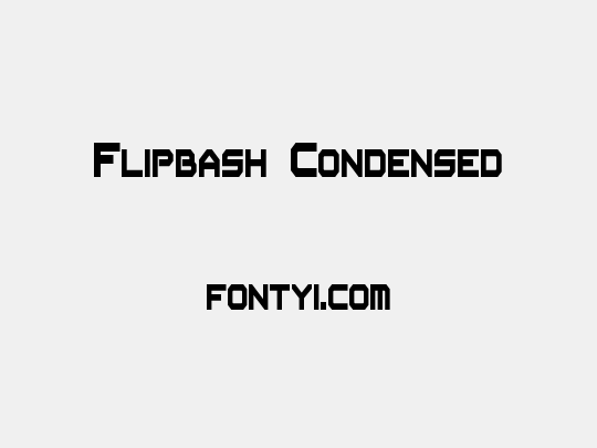 Flipbash Condensed