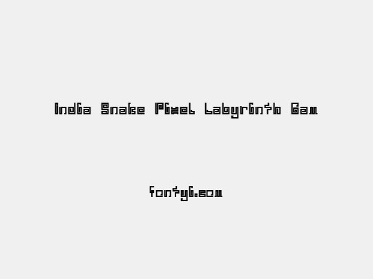 India Snake Pixel Labyrinth Gam