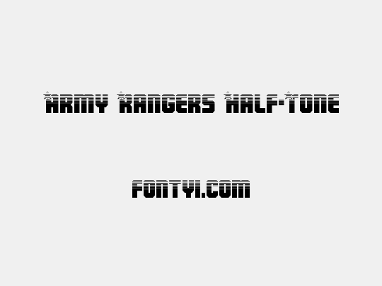 Army Rangers Half-Tone