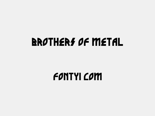 Brothers of Metal