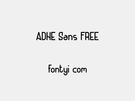 ADHE Sans FREE