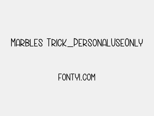 Marbles Trick_PersonalUseOnly