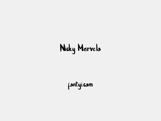 Nicky Marvelo