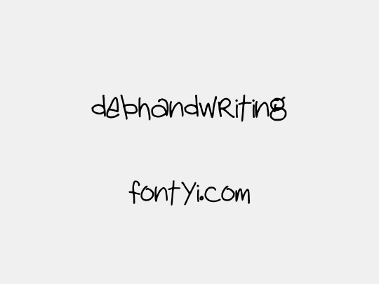 debhandwriting