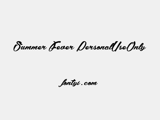 Summer Fever_PersonalUseOnly