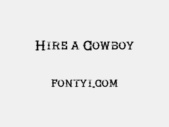 Hire a Cowboy