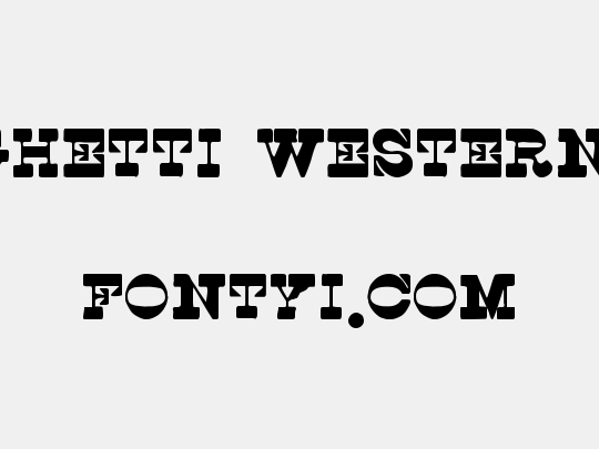 Spoghetti Western tfb