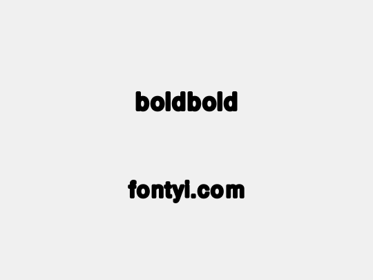 boldbold
