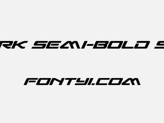 Sabre Shark Semi-Bold Semi-Expanded